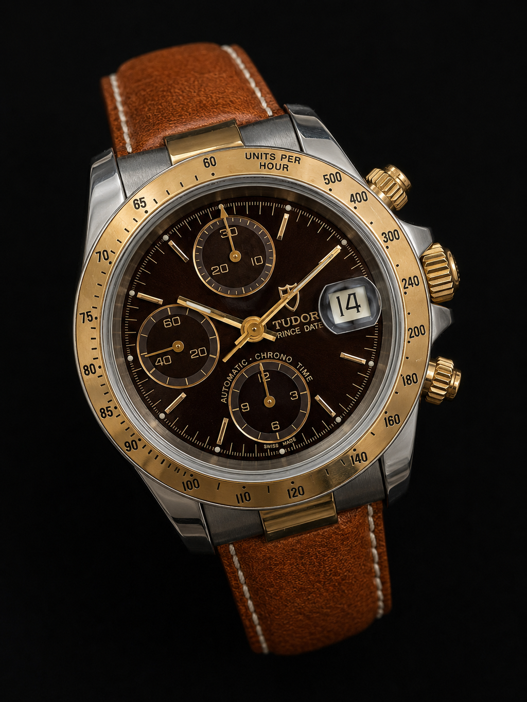 Tudor Prince Date Acero y Oro