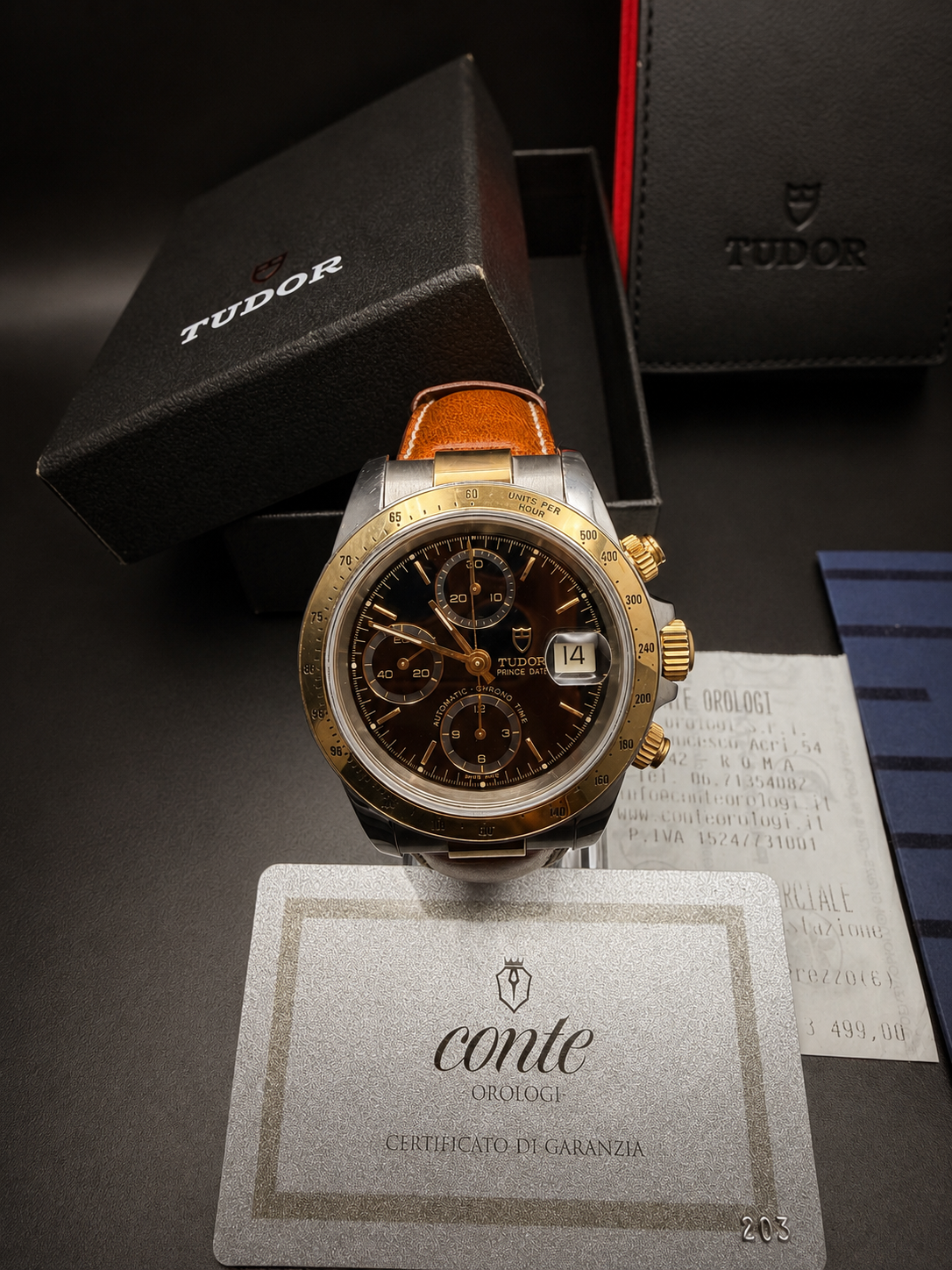 Tudor Prince Date Acero y Oro