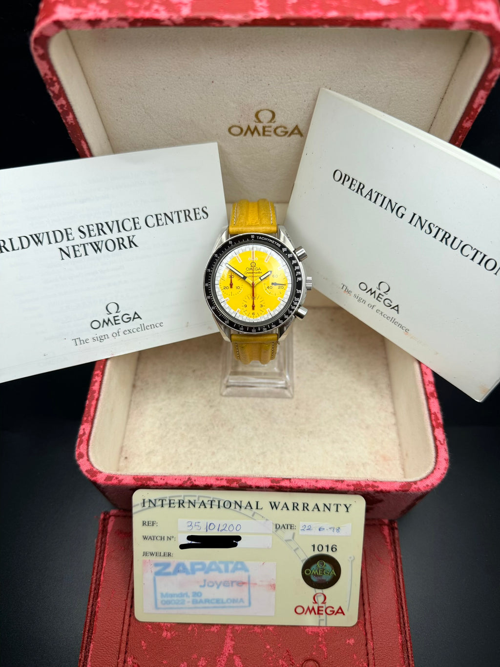 Omega Speedmaster Reduced Michael Schumacher
