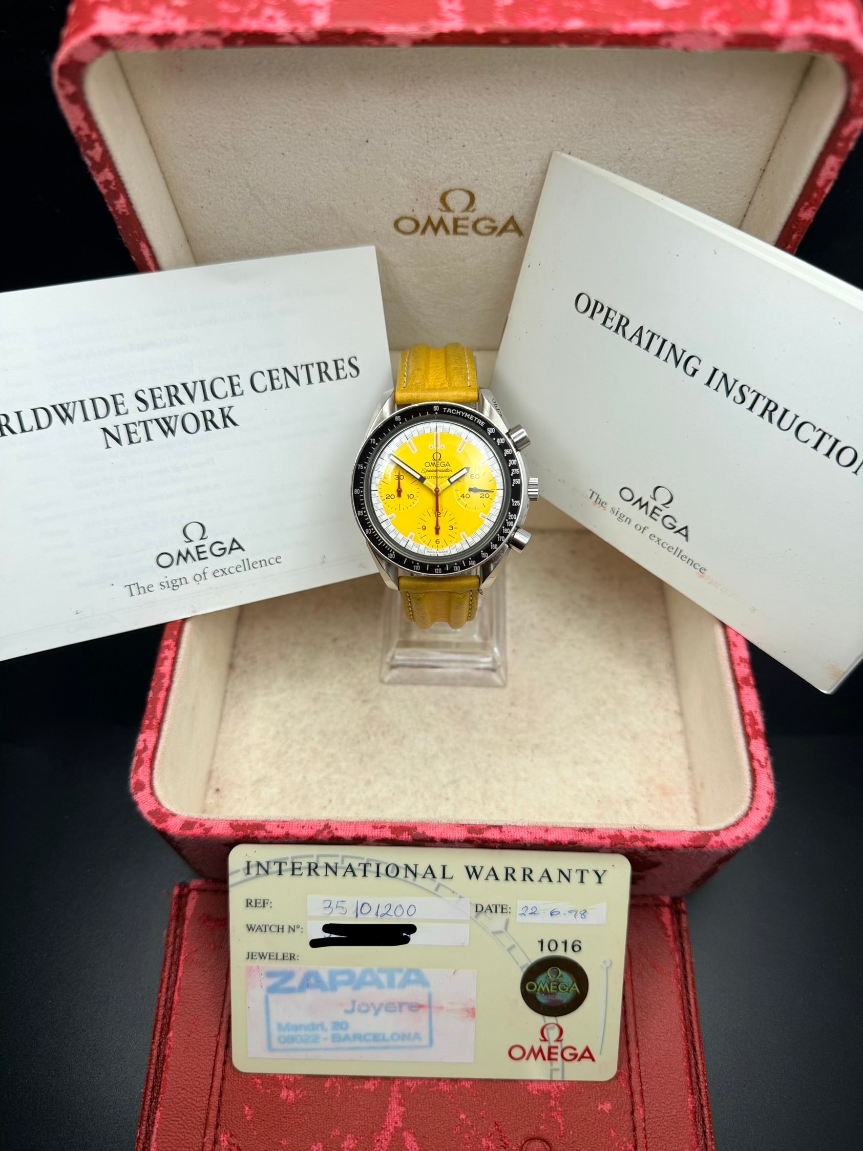 Omega Speedmaster Reduced Michael Schumacher