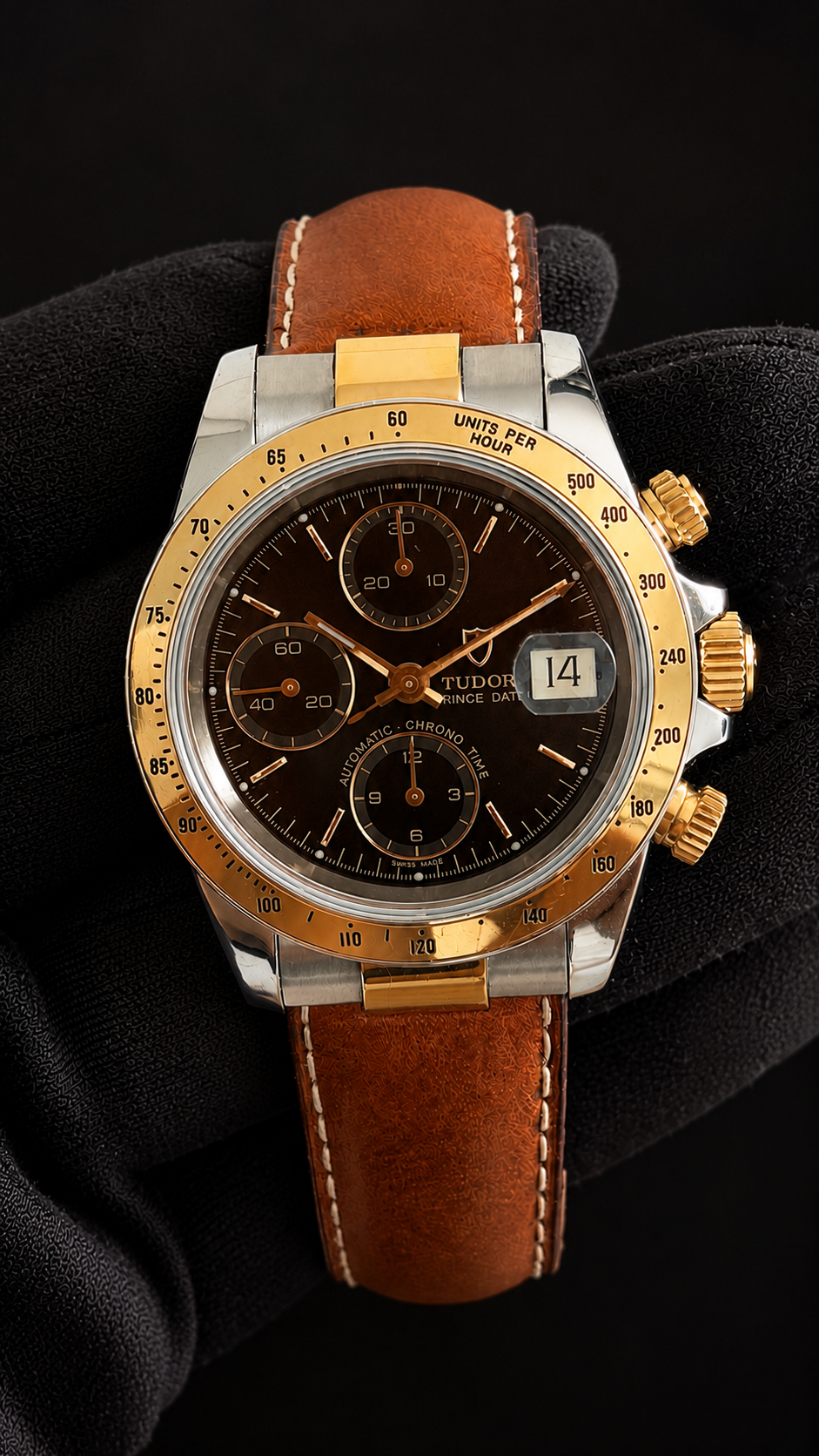 Tudor Prince Date Acero y Oro
